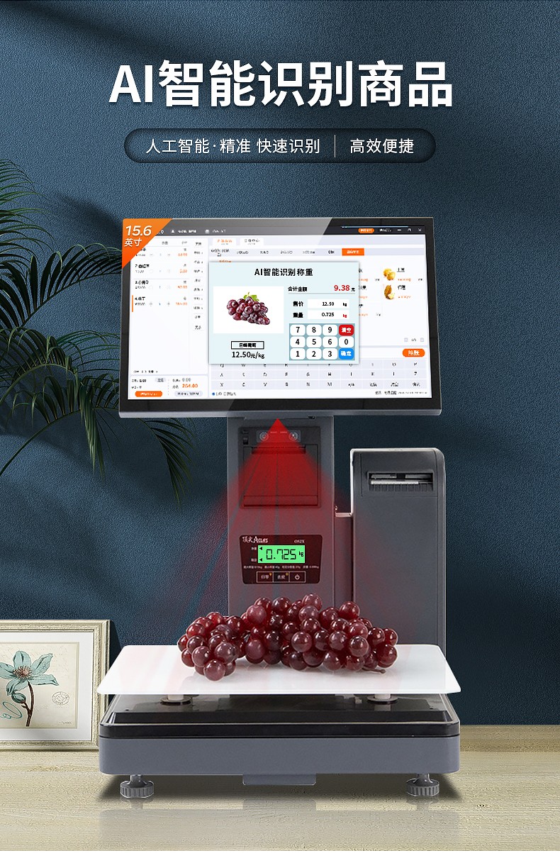 零食店ai智能一體秤